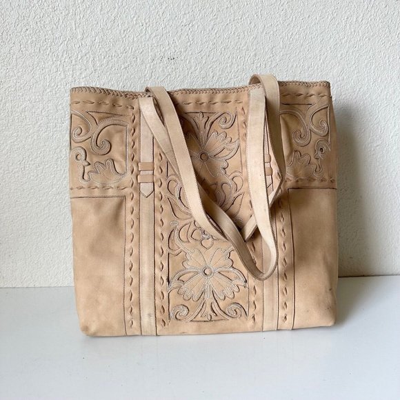 Lane Boots Handbags - NEW Lane Boots ROBIN Womens  Large Purse Bone Leather Tote Shoulder Bag Pockets